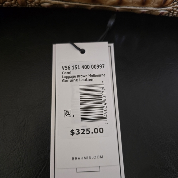 NEW Brahmin Cami Melbourne Leather Satchel - Picture 13 of 13